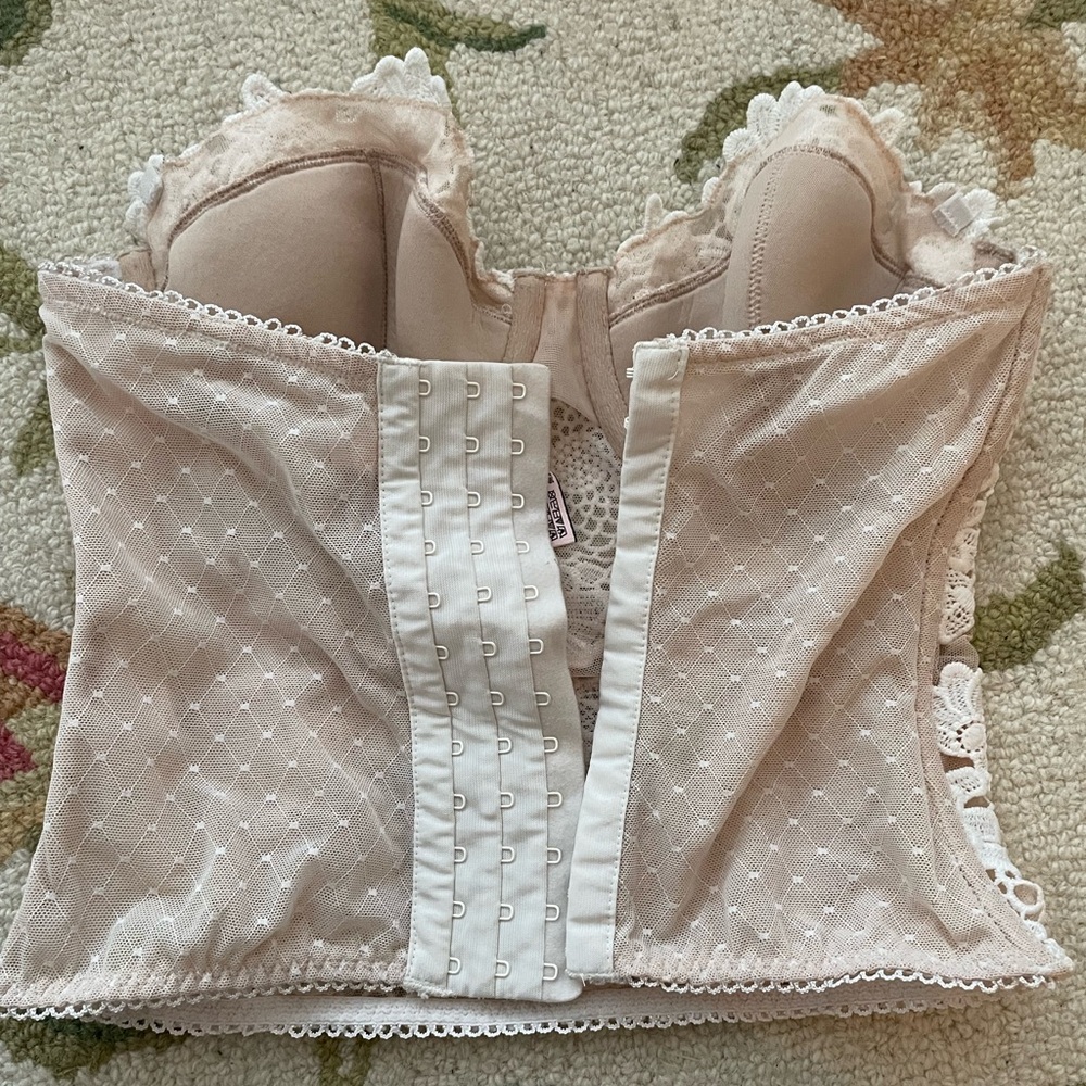 Victoria secret lace flower corset worn once